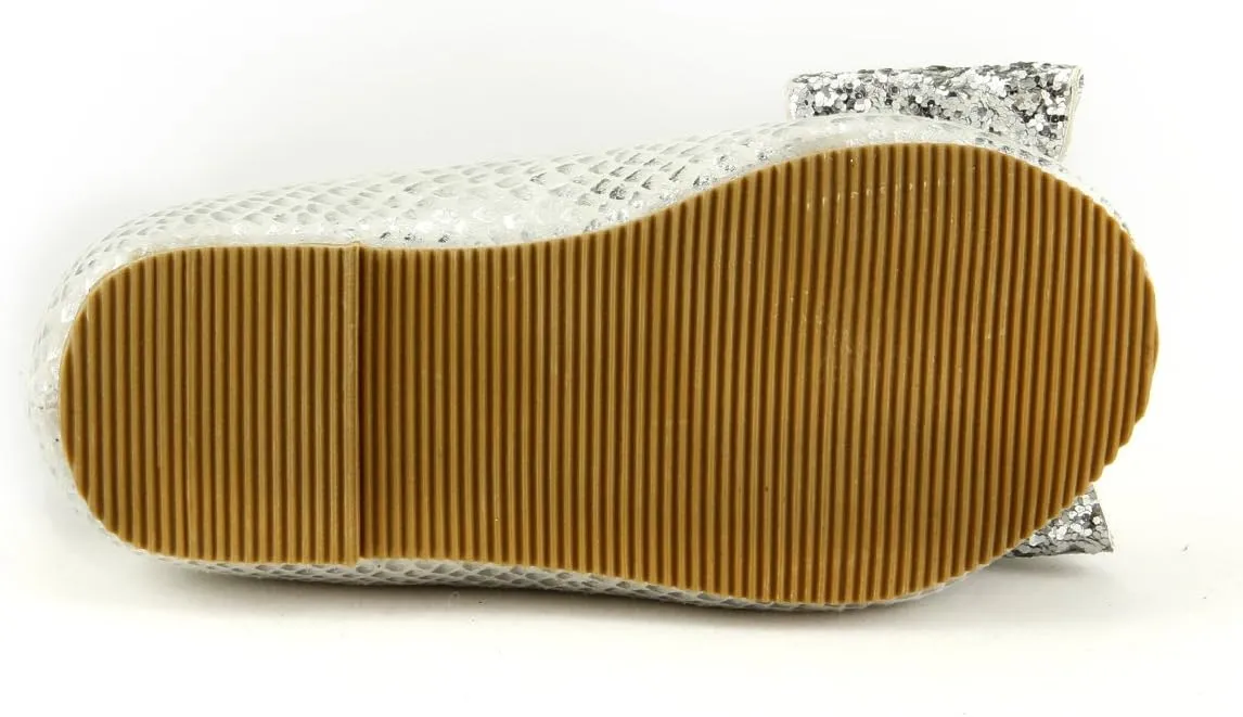 The Doll Maker Snake Skin Metallic Flat