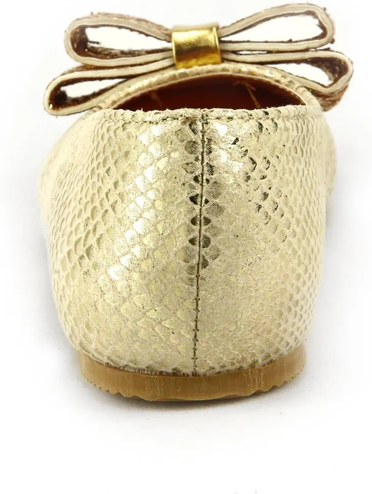 The Doll Maker Snake Skin Metallic Flat