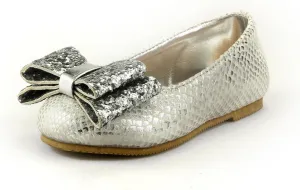 The Doll Maker Snake Skin Metallic Flat
