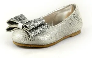 The Doll Maker Snake Skin Metallic Flat