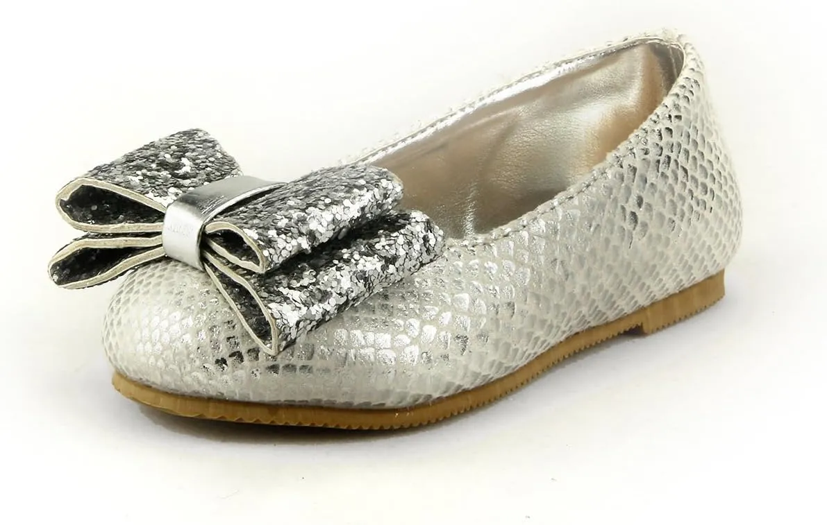 The Doll Maker Snake Skin Metallic Flat
