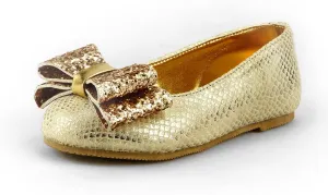 The Doll Maker Snake Skin Metallic Flat