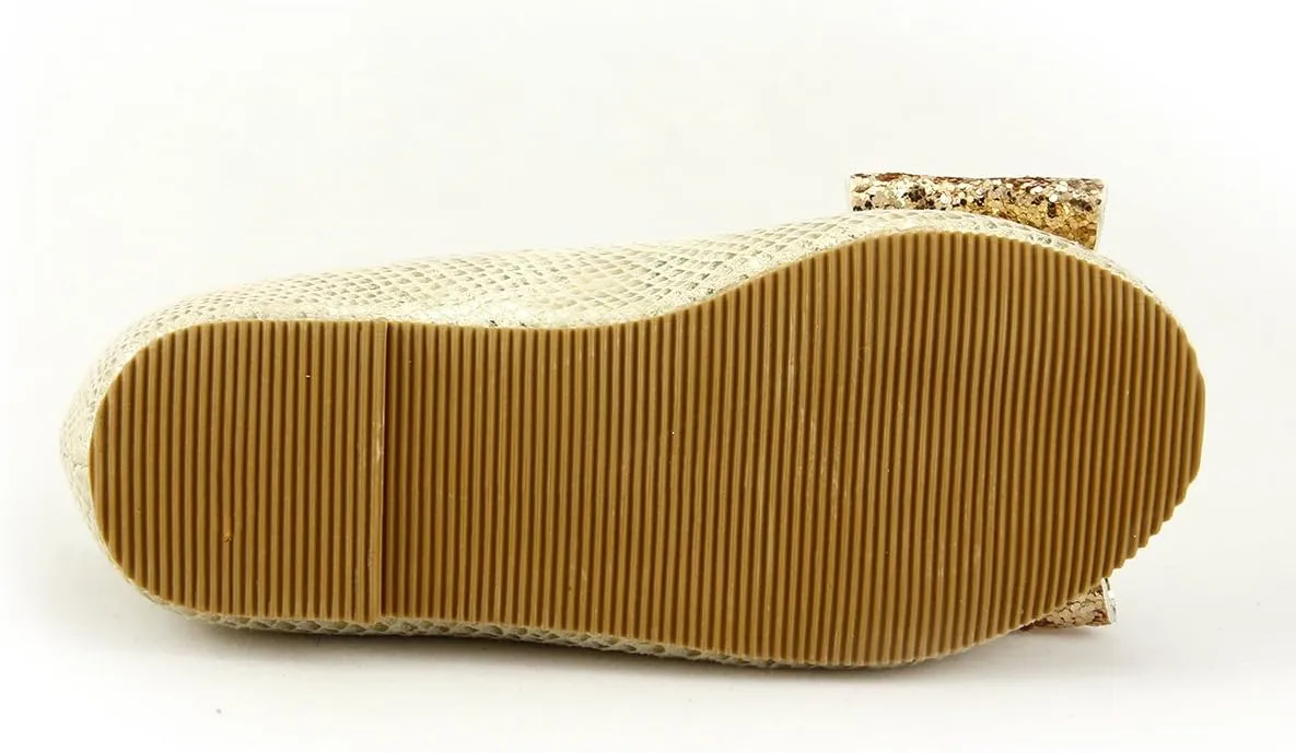The Doll Maker Snake Skin Metallic Flat