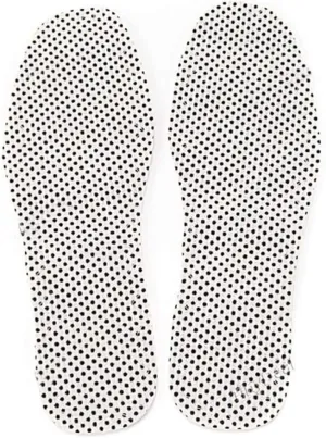 Thermal Insoles Tourmaline Self Heating Shoe Inserts Warmer Uncuttable Foot Cushion Massage Insoles Warm Shoe Pad (White)