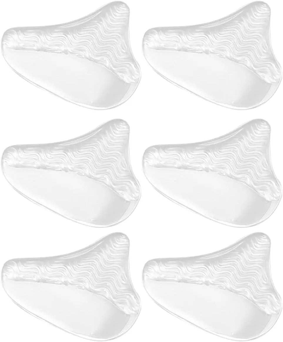 Transparent Shock Absorbing Forefoot Cushions Non Slip Pads for Shoes Comfortable Foot Pads for Relief and Fatigue Reduction for Running and Daily Use