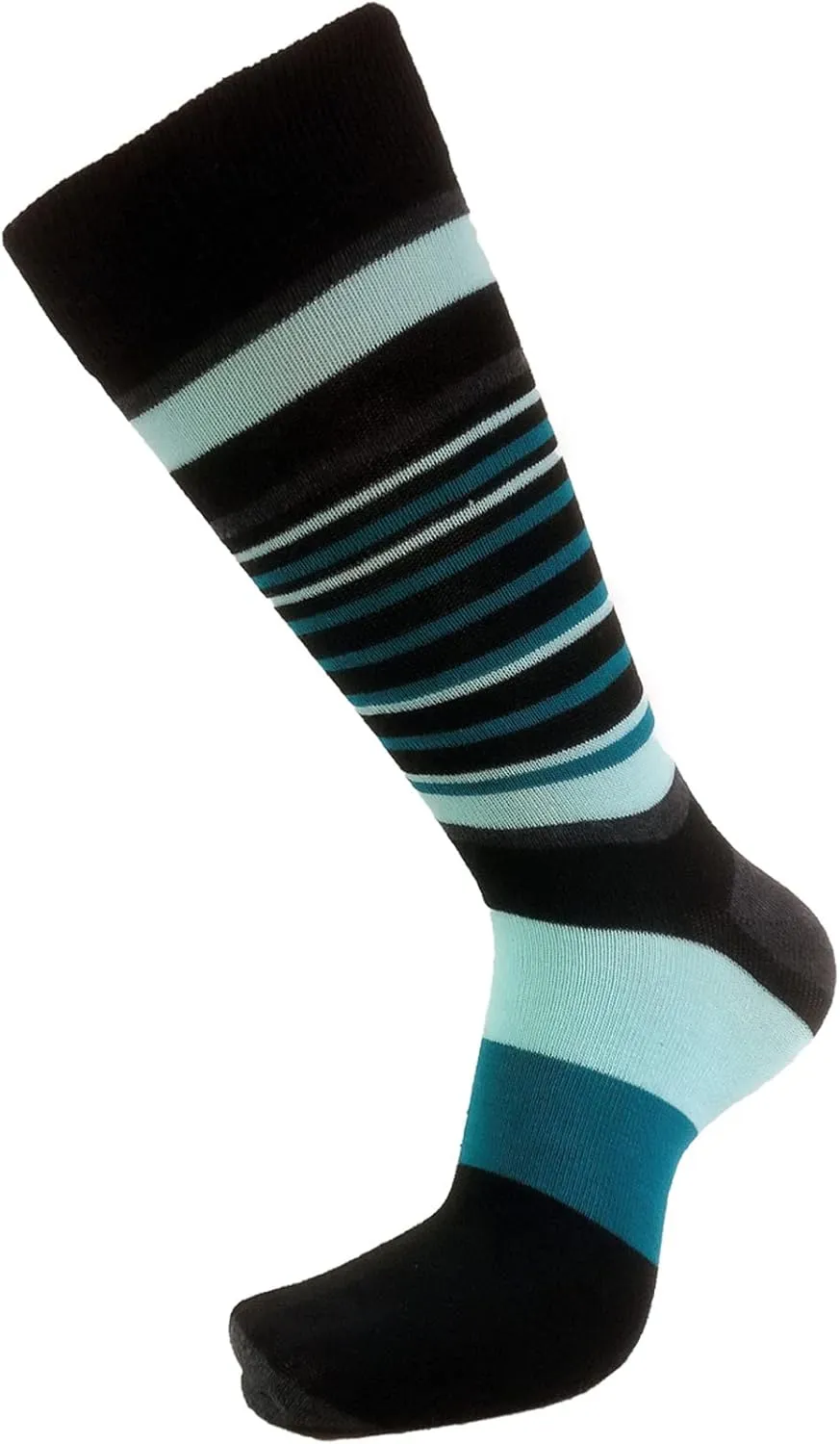 USBingoshop Mens Cotton Argyle Striped Solid Ribbed Black Crew Dress Socks