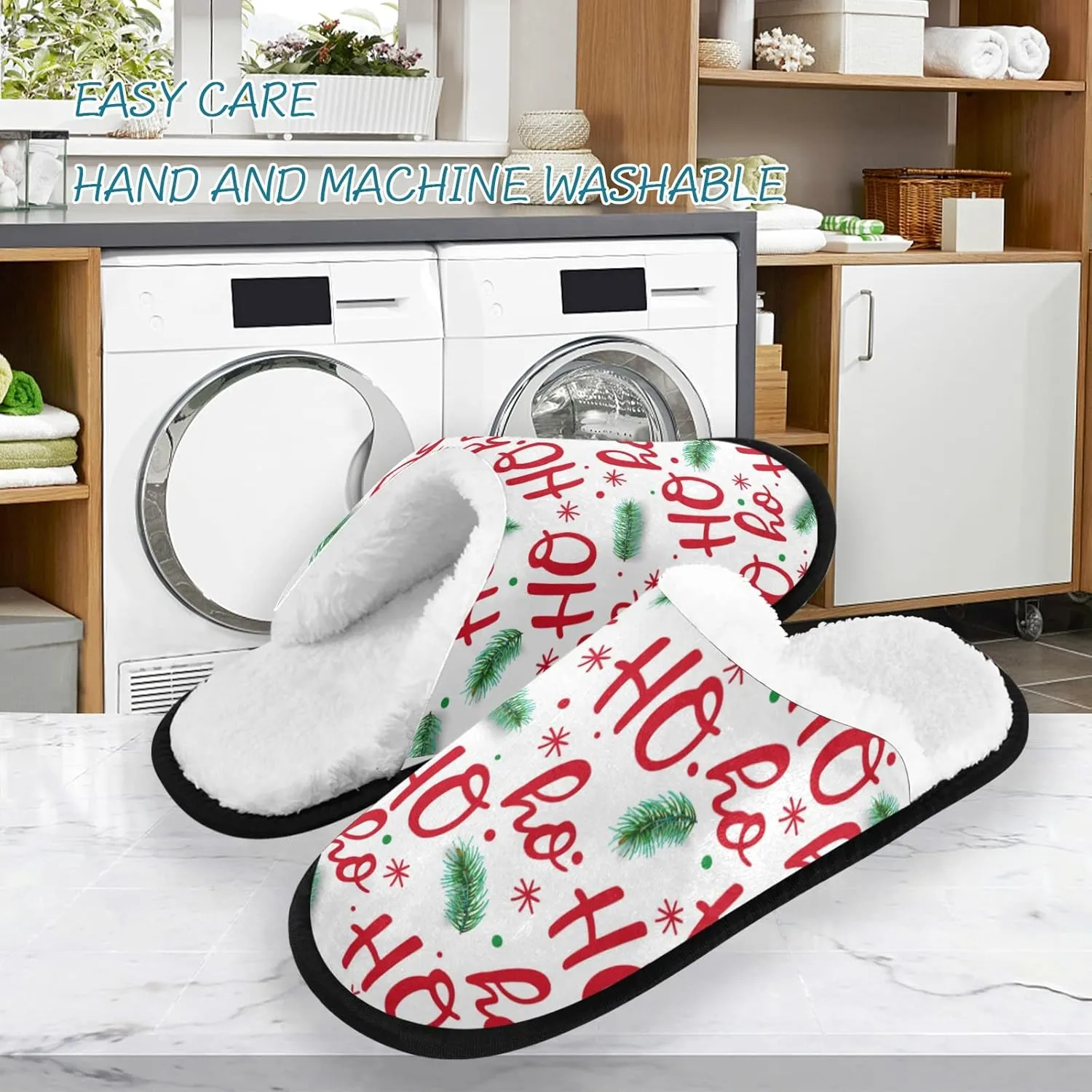 visesunny Slippers for Women Mens Stylish Foral Winter Warm Memory Foam Cotton Home Slippers Soft Plush Fleece Slip on House Slippers for Girls Indoor Outdoor Shoes