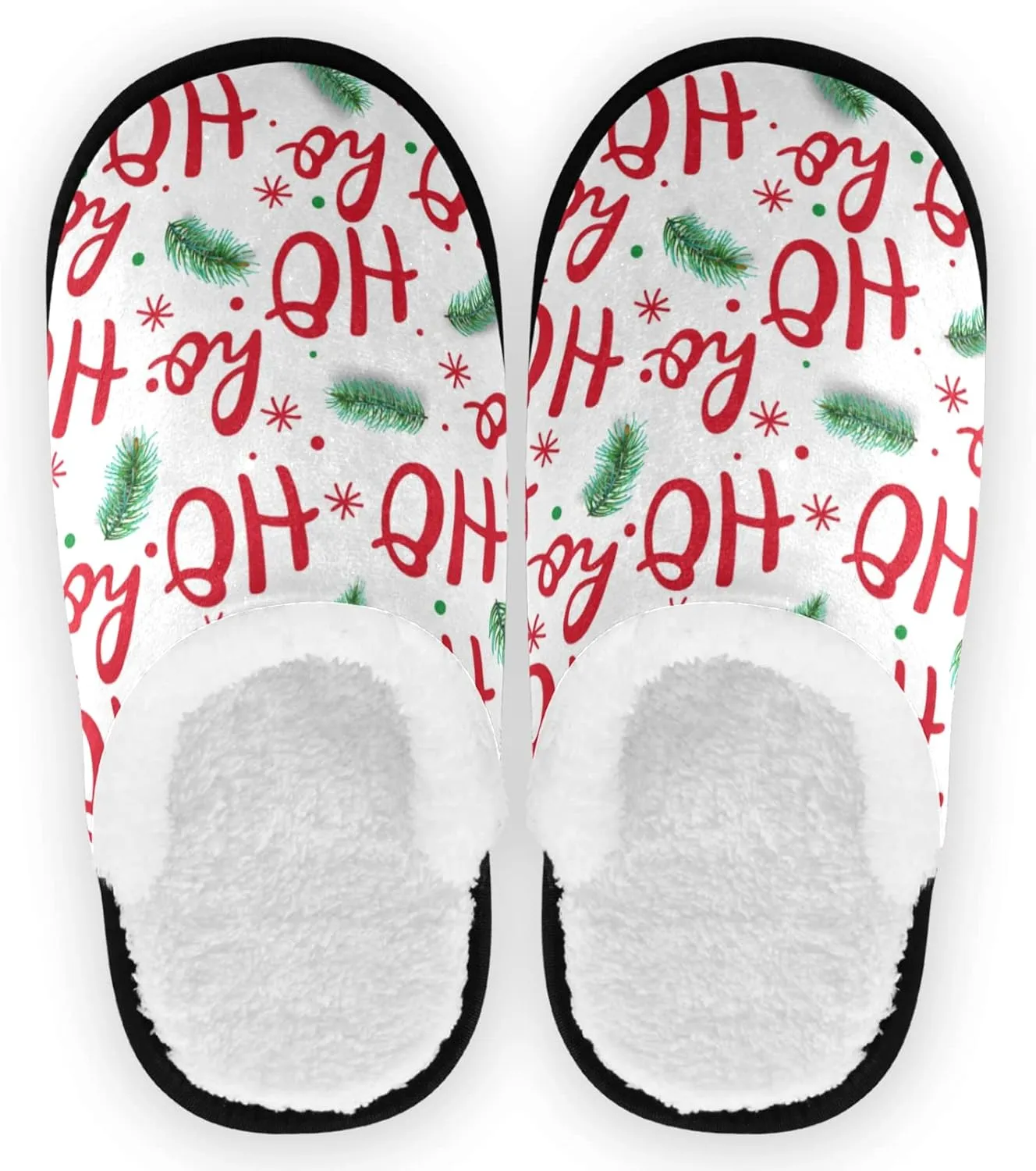 visesunny Slippers for Women Mens Stylish Foral Winter Warm Memory Foam Cotton Home Slippers Soft Plush Fleece Slip on House Slippers for Girls Indoor Outdoor Shoes