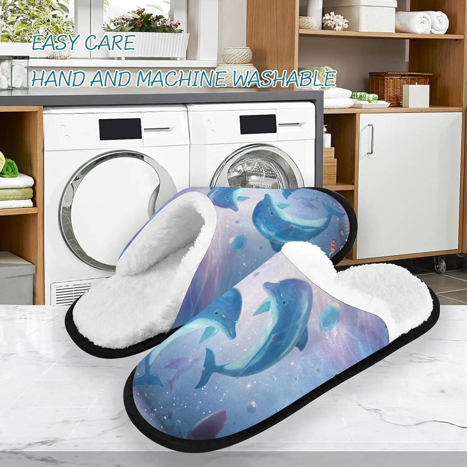 visesunny Slippers for Women Mens Winter Warm Memory Foam Cotton Home Slippers Soft Plush Fleece Slip on House Slippers for Girls Indoor Outdoor Shoes