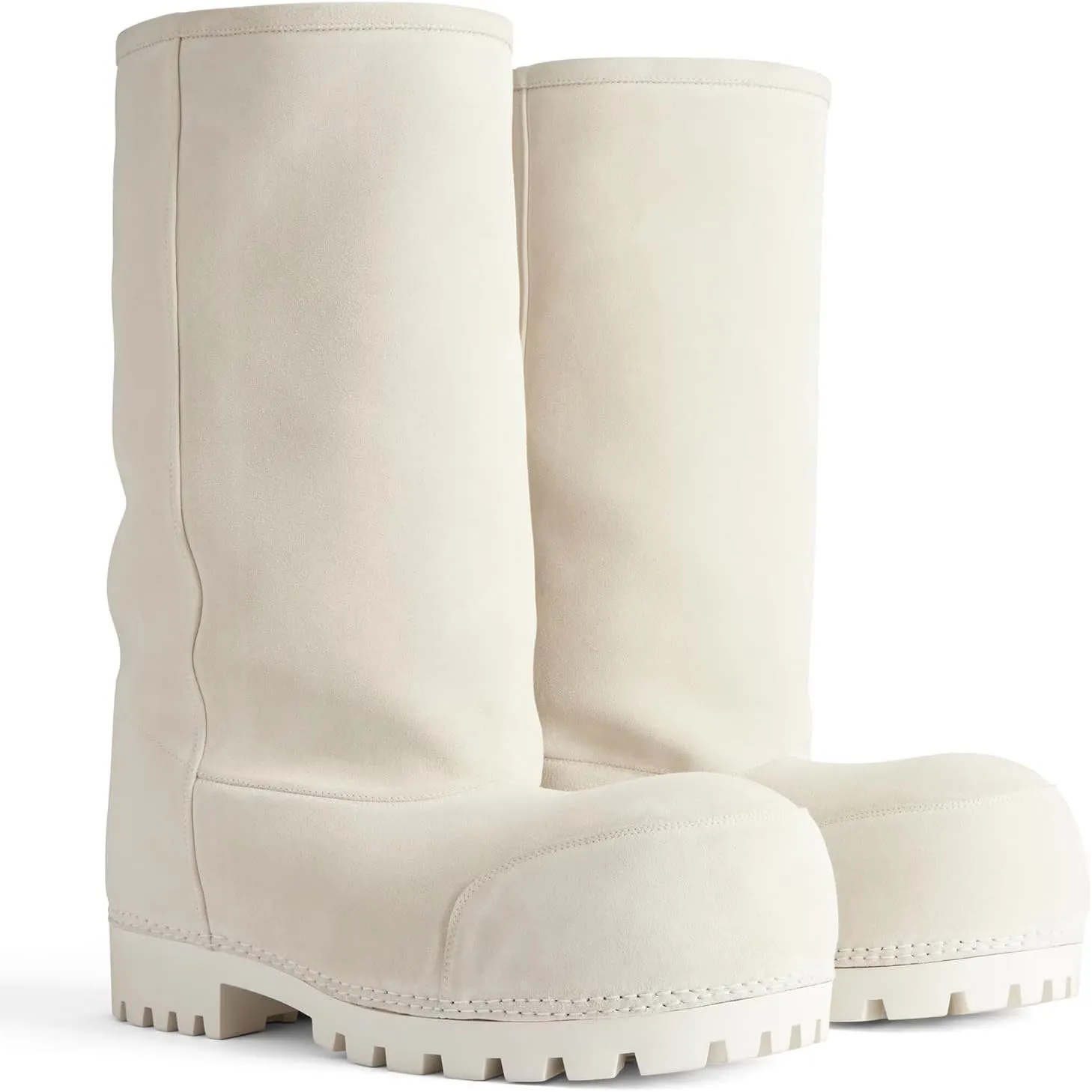 VOMIRA Suede Platform Snow Boots for Women Classic Round Toe Fur Hippy Winter Boots Slip On Knee High Boots Women Brown Boots Comfortable Chunky Heel Trending Shoes