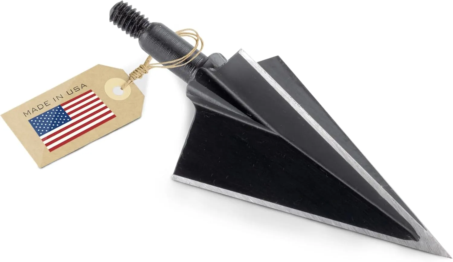 VPA 1 1/4" 3 Blade 175 Grain 3-Blade Broadhead, Screw-in, 1045 Carbon Tool Steel 50-52 Rockwell, 3 Pack, Made in The USA