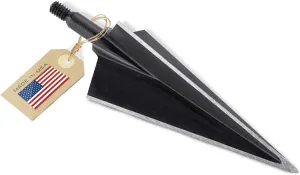 VPA 1 1/4" 3 Blade 250 Grain 3-Blade Broadhead, Screw-in, 1045 Carbon Tool Steel 50-52 Rockwell, 3 Pack, Made in The USA