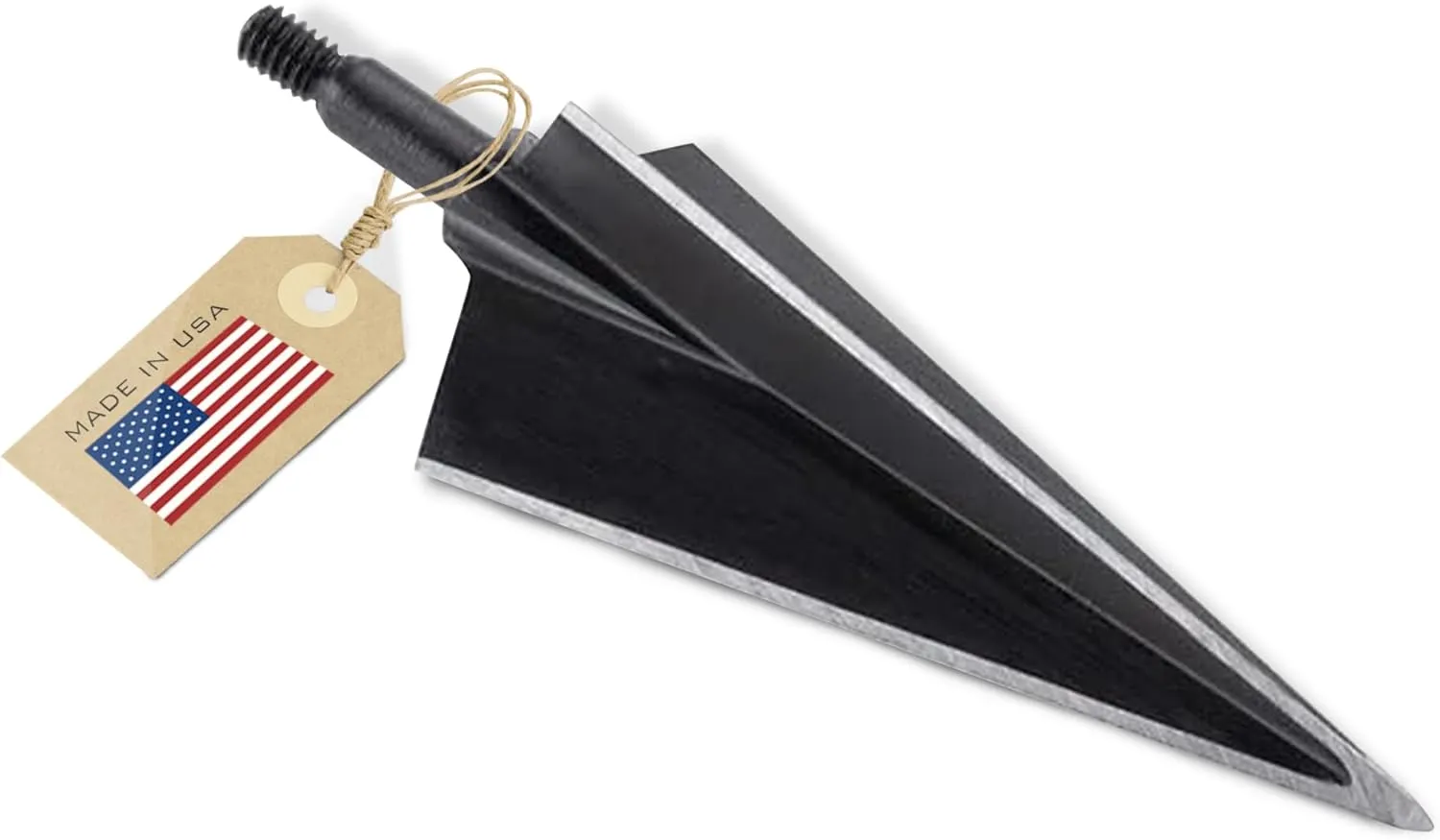 VPA 1 1/4" 3 Blade 250 Grain 3-Blade Broadhead, Screw-in, 1045 Carbon Tool Steel 50-52 Rockwell, 3 Pack, Made in The USA