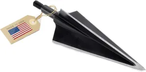 VPA 1 1/8" 3 Blade 150 Grain 3-Blade Broadhead, Screw-in, 1045 Carbon Tool Steel 50-52 Rockwell, 3 Pack, Made in The USA