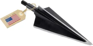 VPA 1 1/8" 3 Blade 200 Grain 3-Blade Broadhead, Screw-in, 1045 Carbon Tool Steel 50-52 Rockwell, 3 Pack, Made in The USA