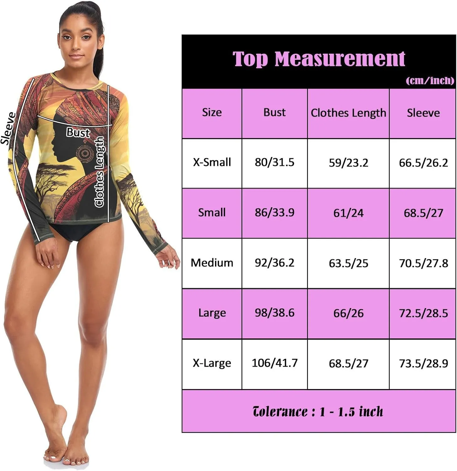Woman Acacia Trees Gold Women's UPF 50  Rash Guard with Long Sleeve Sun Protection Swim Shirt X-Small