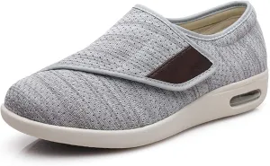 Women's Diabetic Shoes Extra Wide Comfortable Adjustable with Non-Slip Air Cushion Bottom for Elderly Swollen Feet Edema