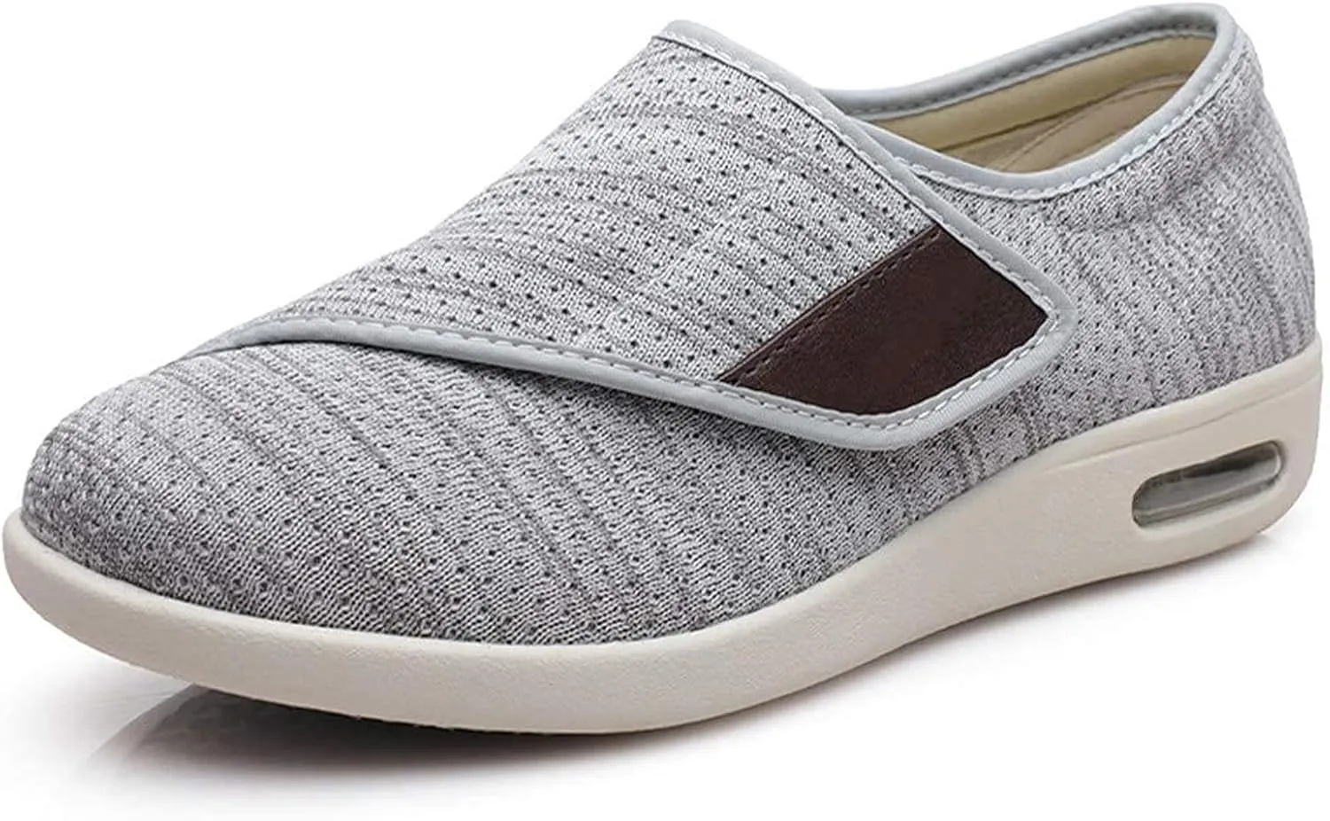 Women's Diabetic Shoes Extra Wide Comfortable Adjustable with Non-Slip Air Cushion Bottom for Elderly Swollen Feet Edema