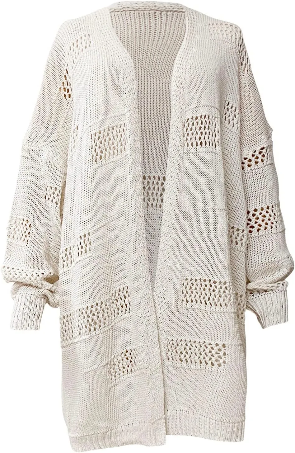 Women's Fashion Cardigan Sweater Cardigan Fall Fashion Checkered Coat Top Women Cardigan 3/4 Sleeves Open Front