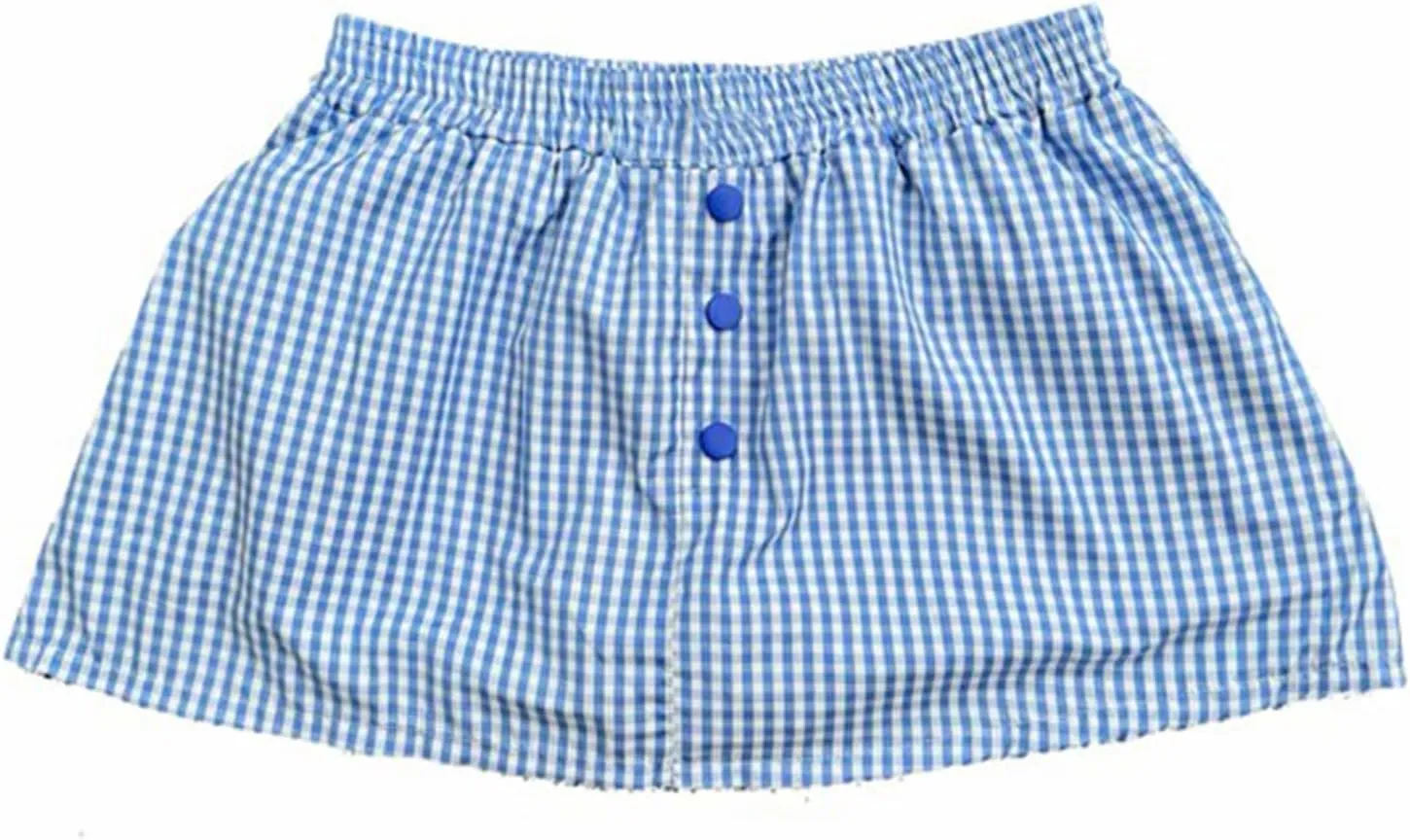 Womens Gingham Mini Skirts Y2k Going Out Elastic Waistband Plaid Checkered Streetwear Cute Summer Boxer Short Skirt