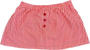 Womens Gingham Mini Skirts Y2k Going Out Elastic Waistband Plaid Checkered Streetwear Cute Summer Boxer Short Skirt