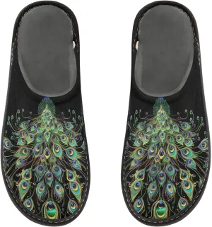 Women's Mens Cute Pattern Chic Cosy Slip-On Slippers,Casual Linning Breathable Memory Foam Scuff Winter House Bedroom Shoes Gift for Unisex Indoor/Outdoor Size 4-11