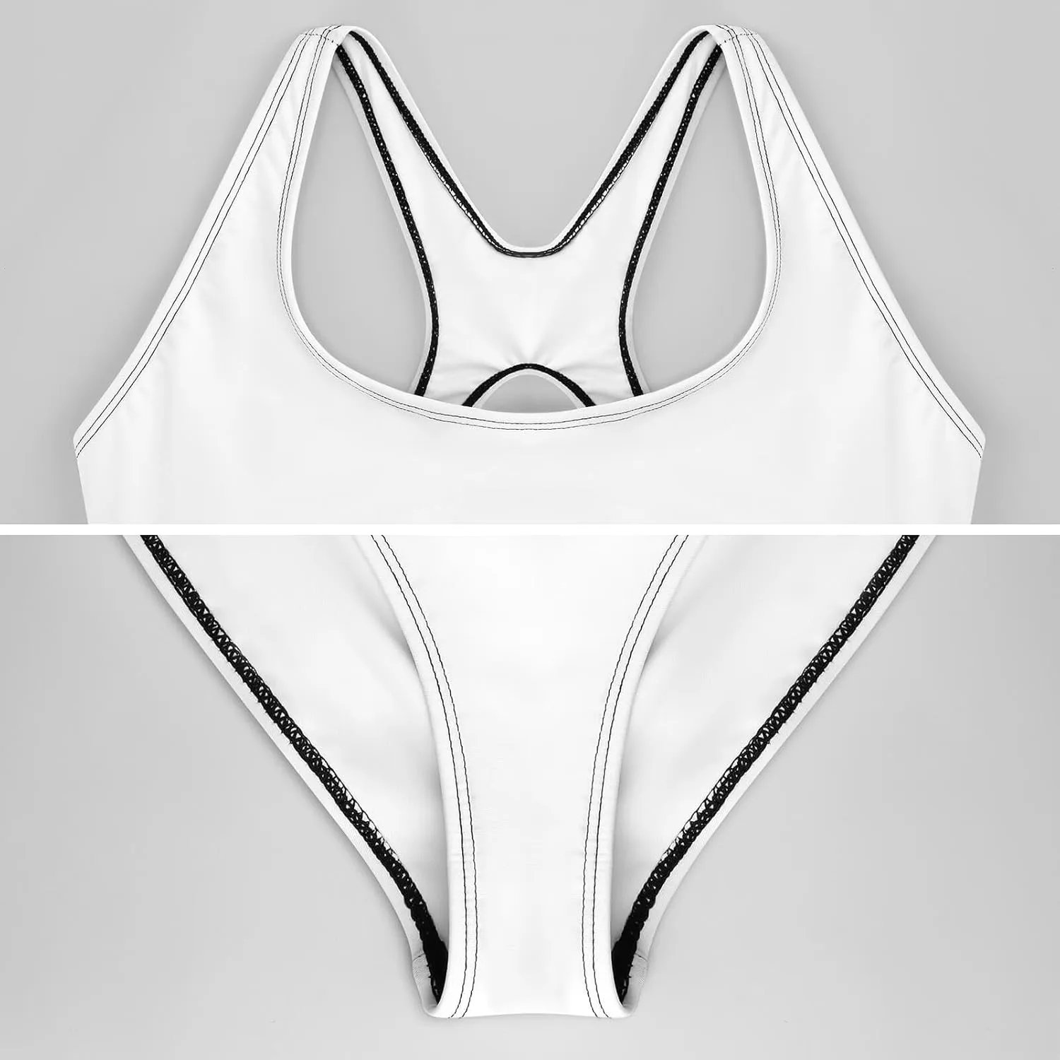 Womens One Piece Swimsuits Cute Tiger Checkered Tummy Control Bathing Suits Wireless Racerback Padded Swimwear