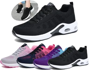 Womens Sneakers Air Cushion Running Shoes Lightweight Tennis Walking Shoes Mesh Breathable Gym Work Fashion Sneakers Athletic Comfortable Casual,Orthopedic Shoes for Women