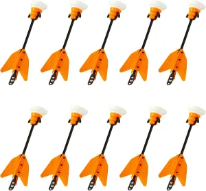 Zing Mini Suction Cup Arrow Refills 10 Pack, Compatible with Bullzeye Bow, Wrist Bow, Zano Bow & Firetek Zeon Bow, Short Range Indoor or Outdoor Active Play, for Ages 5 and Up