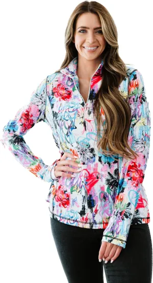 Zip Up Pullover with Thumb Holes