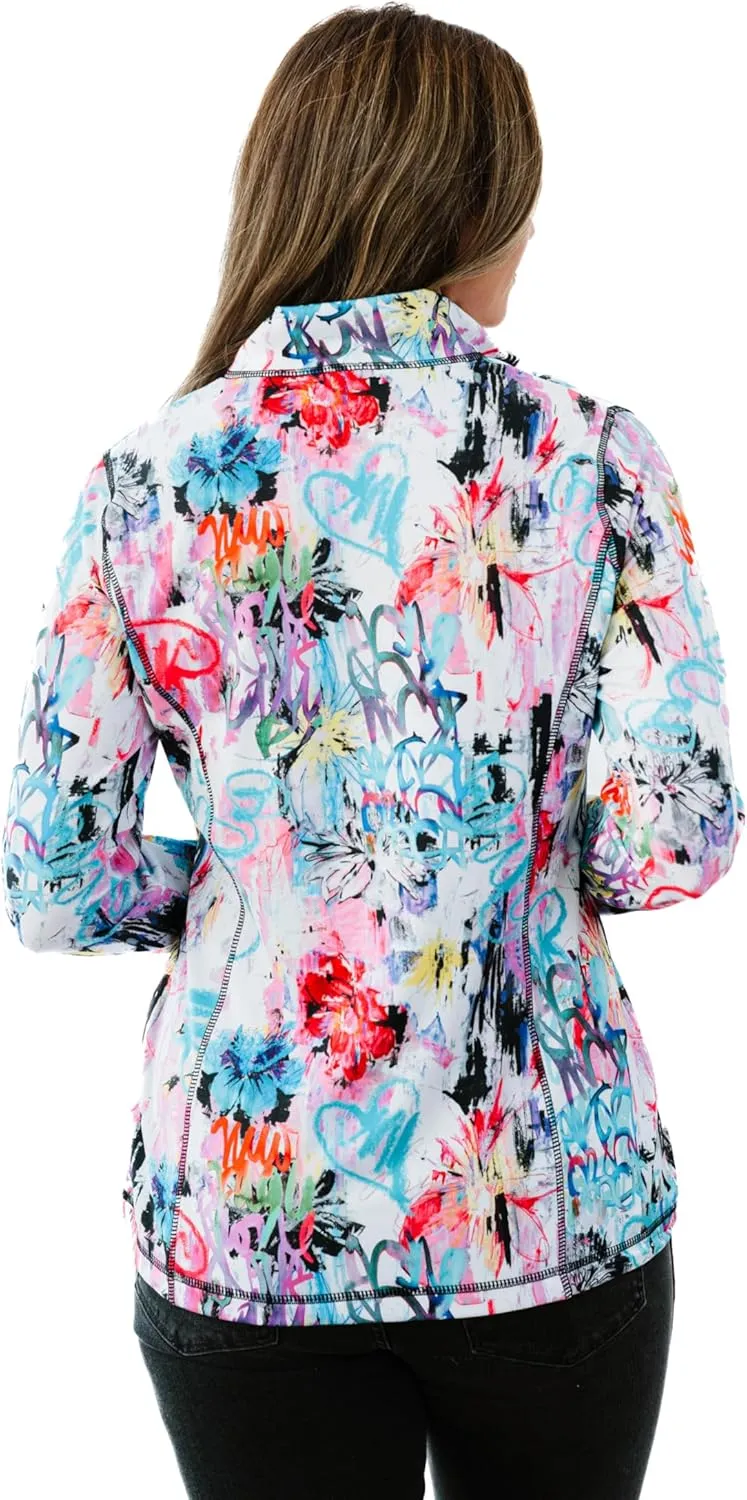 Zip Up Pullover with Thumb Holes